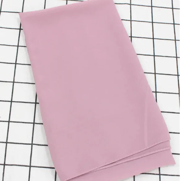 Écharpe en Mousseline Perle Élégante - Châle Musulman Uni (Femmes)