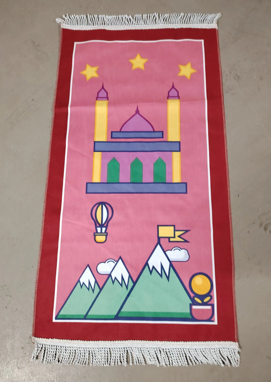 Muslim Prayer Rug Kids Children Islamic Mat Educational Janamaz Girl Boy Salah Child Praying Rugs