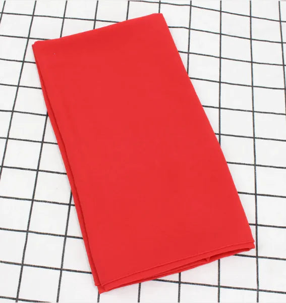 Écharpe en Mousseline Perle Élégante - Châle Musulman Uni (Femmes)