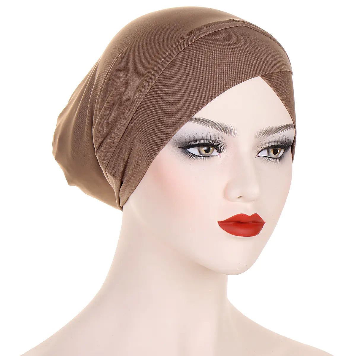 Multicolor Cross-Back Muslim Underscarf Cap