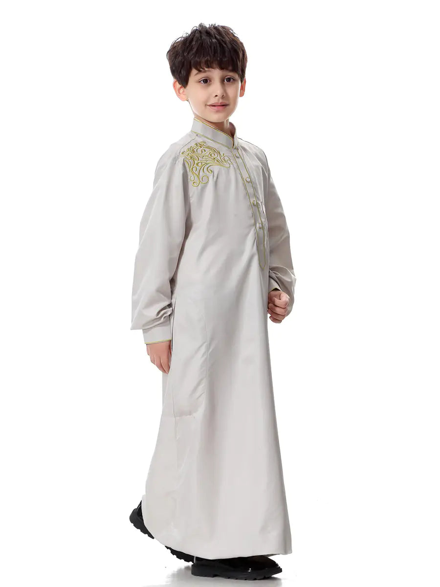 Muslim Youth Long Robe, Middle Eastern Arabic Outfit