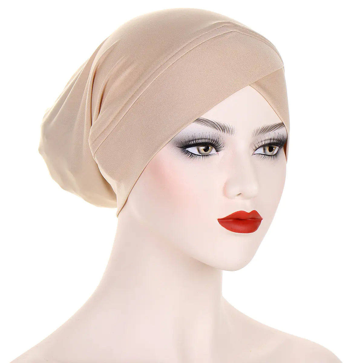 Multicolor Cross-Back Muslim Underscarf Cap