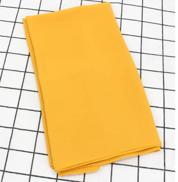 Écharpe en Mousseline Perle Élégante - Châle Musulman Uni (Femmes)